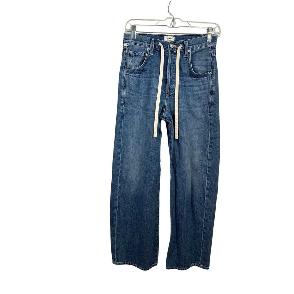Citizens of Humanity Horseshoe Jeans Women 24 Blue Exc Drawstring 2069B-1136